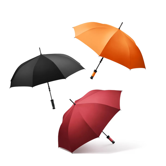 BLACK CHROME UMBRELLA